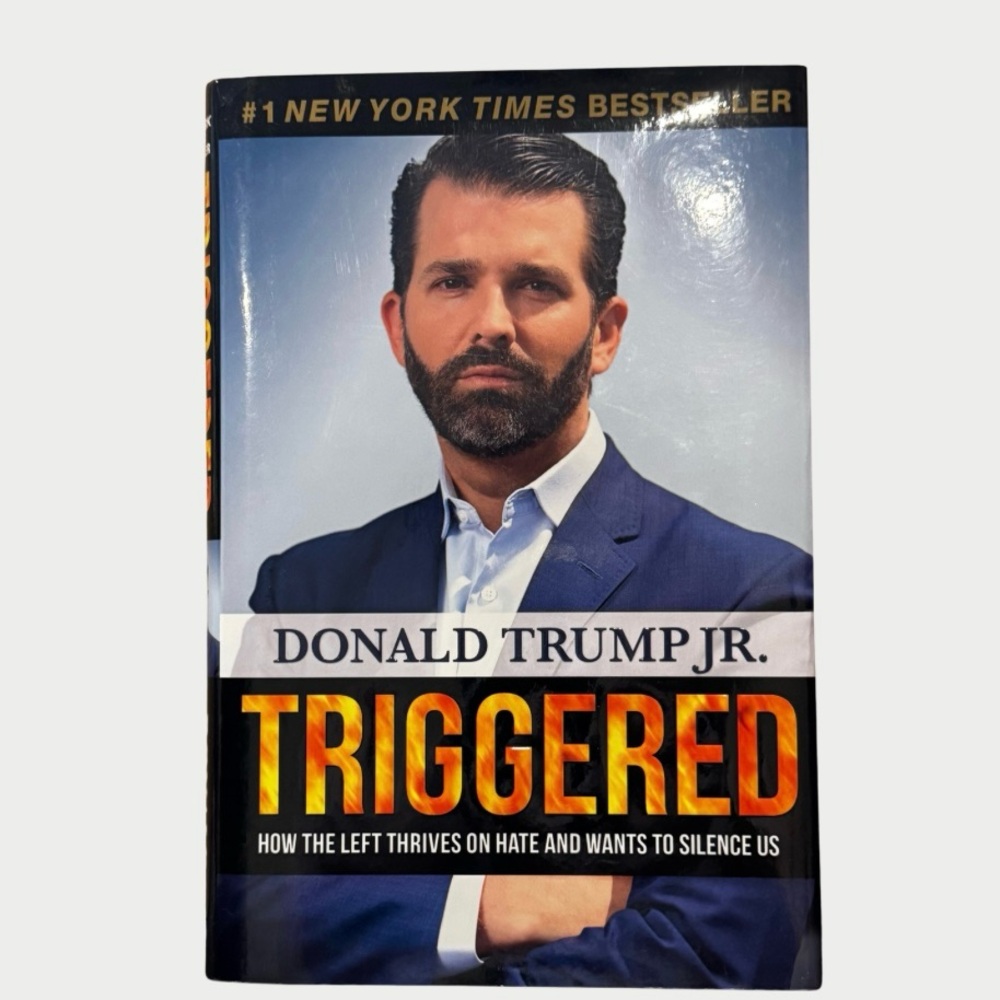 3/$15 Donald Trump Jr. Triggered Hard Cover Book